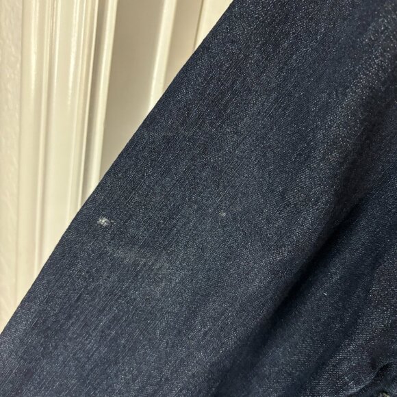 Style & Co Women's Dark Denim Full Zip Snap Collar Jean Jacket, Size Large - Picture 3 of 10